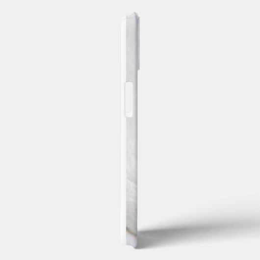 Coques Case-Mate iPhone Peacock blanc belles plumes (Verso / Droite)