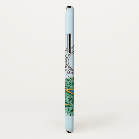 Coques Case-Mate iPhone Peacock Blue Lotus Fleur Henné (Dos/Droite)