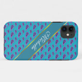 Coques Case-Mate iPhone Peacock Blue Paisley (Dos (Horizontal))