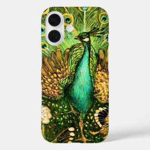 Coques iPhone 16 Peacock et poulets Art nouveau néerlandais