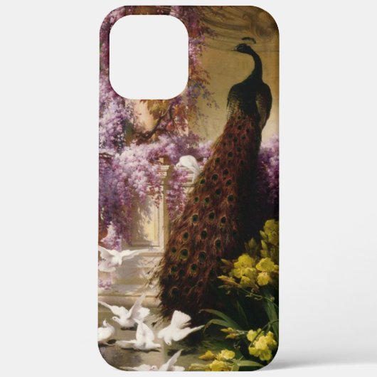 Coques Case-Mate iPhone Peacock et Wisteria vintage (Verso)