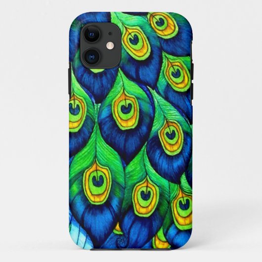 Coques Case-Mate iPhone Peacock Feathers Design (Dos)