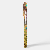 Coques Case-Mate iPhone Peacock Feathers Emerald Green et Gold (Verso / Gauche)
