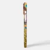 Coques Case-Mate iPhone Peacock Feathers Emerald Green et Gold (Verso / Gauche)