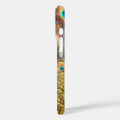 Coques Case-Mate iPhone Peacock Feathers Emerald Green et Gold (Verso / Gauche)