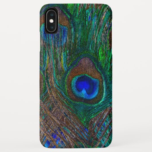 Coques Case-Mate iPhone Peacock Feathers Etching Style (Dos)