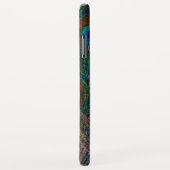 Coques Case-Mate iPhone Peacock Feathers Etching Style (Dos/Droite)