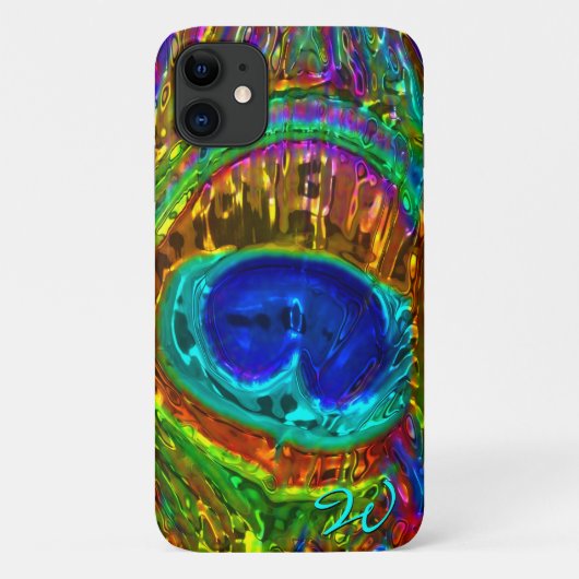 Coques Case-Mate iPhone Peacock Feathers Verre Art 1 (Dos)