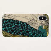 Coques Case-Mate iPhone Peacock Fine Art Bird Nouveau (Dos (Horizontal))