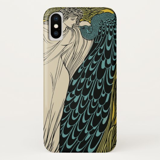 Coques Case-Mate iPhone Peacock Fine Art Bird Nouveau (Dos)