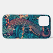 Coques Case-Mate iPhone Peacock in the Forest, William Morris (Verso (horizontal))