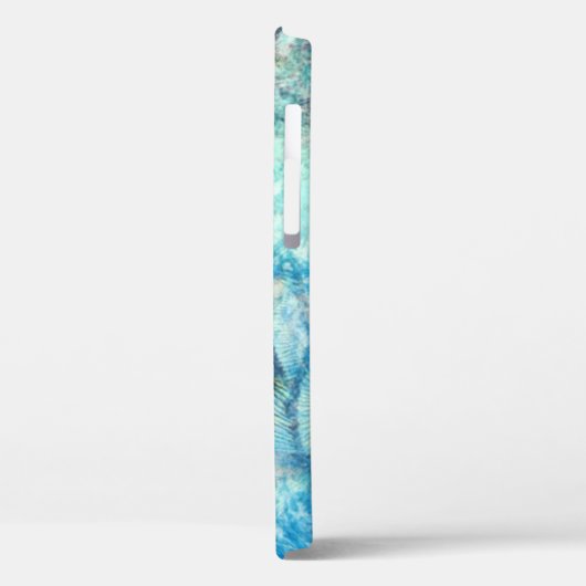 Coques Case-Mate iPhone Peacock marbre bleu turquoise pourpre (Verso / Gauche)