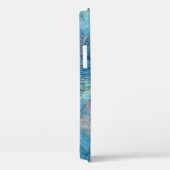 Coques Case-Mate iPhone Peacock marbre bleu turquoise pourpre (Verso / Droite)