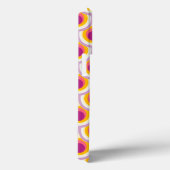 Coques Case-Mate iPhone Peacock motif jaune rose (Verso / Droite)