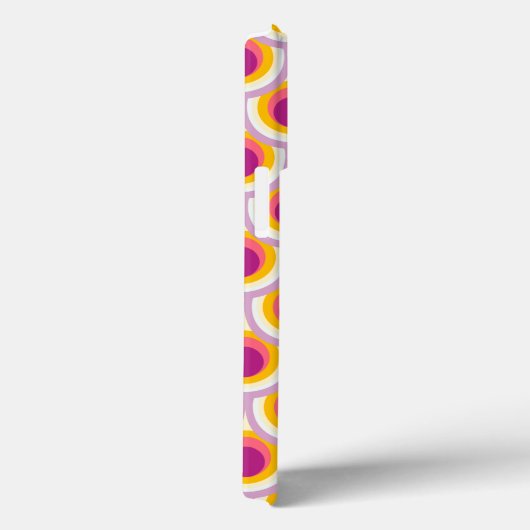 Coques Case-Mate iPhone Peacock motif jaune rose (Verso / Droite)