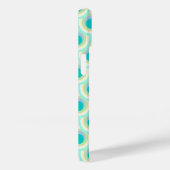 Coques Case-Mate iPhone Peacock motif menthe aqua nom vert (Verso / Droite)