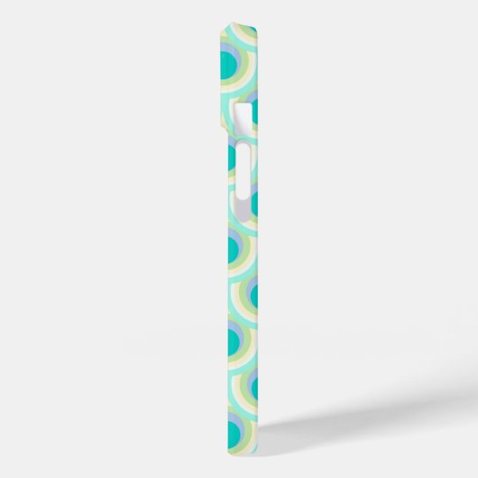 Coques Case-Mate iPhone Peacock motif menthe aqua nom vert (Verso / Gauche)