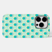 Coques Case-Mate iPhone Peacock motif menthe aqua vert (Verso (horizontal))