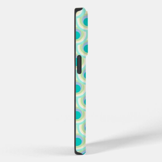 Coques Case-Mate iPhone Peacock motif menthe aqua vert (Verso / Droite)