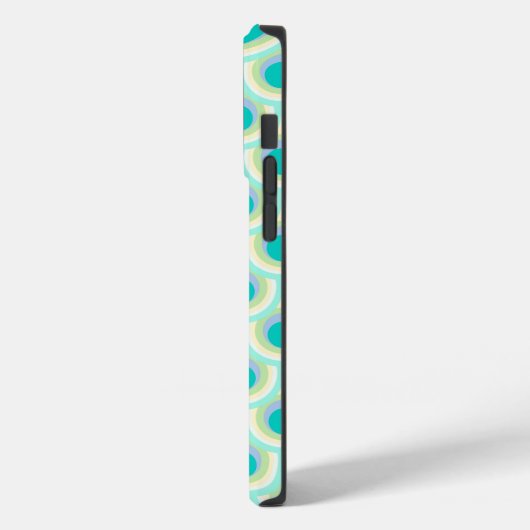 Coques Case-Mate iPhone Peacock motif menthe aqua vert (Verso / Gauche)