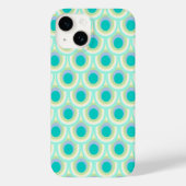 Coques Case-Mate iPhone Peacock motif menthe aqua vert (Verso)