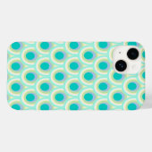 Coques Case-Mate iPhone Peacock motif menthe aqua vert (Verso (horizontal))