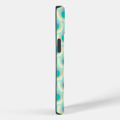 Coques Case-Mate iPhone Peacock motif menthe aqua vert (Verso / Droite)