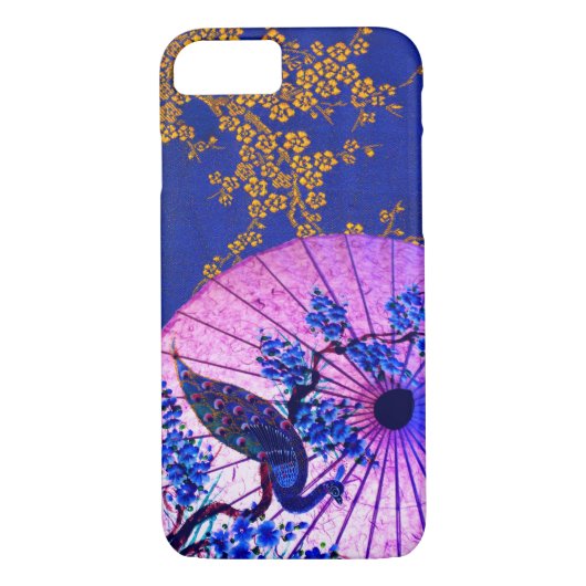 Coques Case-Mate iPhone Peacock oriental parasol japonais cerisier fleurs (Dos)