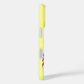 Coques Case-Mate iPhone PEACOCKS EN AMOUR MONOGRAM violet jaune (Verso / Droite)