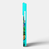 Coques Case-Mate iPhone PEACOCKS EN AMOUR Rouge Turquoise Bleu (Verso / Gauche)