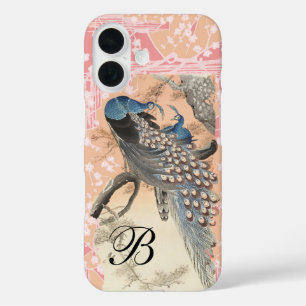 Coques iPhone 16 PEACOCKS, ROSE BLANC FLEURS SAKURA Japonais Floral