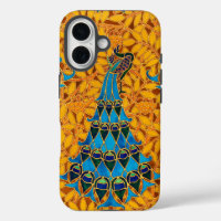 Peacocs et arbre décoratifs Art Nouveau vintages
