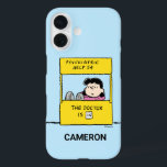 Coques iPhone 16 Peanuts | Lucy & the Doctor Is In<br><div class="desc">Lucy is the crabby,  bossy and opinionated girl who bullies most other characters in the comic strip,  particularly Linus et Charlie Brown. Check out this cute Peanuts design featuring Lucy and her advice.</div>