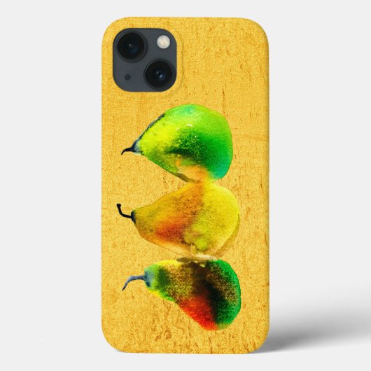 Coques Case-Mate iPhone Pear art mignon aquarelle fruit Coque-Mate iPhone  (Verso)