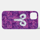 Coques Case-Mate iPhone Pearle comme Aries SIGNE Zodiaque Camouflage rose (Verso (horizontal))