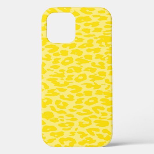 Coques Case-Mate iPhone Peau à Imprimé Léopard Jaune (Verso)