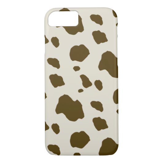 Coques Case-Mate iPhone Peau animale Zones Brown de vache (Dos)