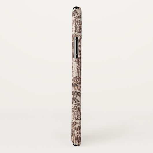 Coques Case-Mate iPhone Peau Brown et Tan Snake (Dos/Droite)