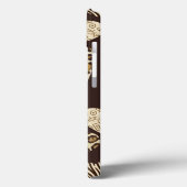 Coques Case-Mate iPhone Peau d'animal aux coeurs (Verso / Gauche)