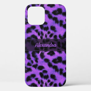 Case-Mate iPhone Case Peau de léopard de neige violet Imprimer, Nom per