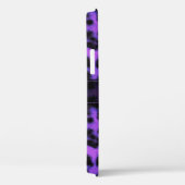 Coques Case-Mate iPhone Peau de léopard de neige violet Imprimer, Nom pers (Verso / Droite)