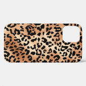 Coques Case-Mate iPhone peau de léopard. Design élégant de blouse avec léo (Verso (horizontal))