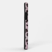 Coques Case-Mate iPhone Peau de léopard en rose rose (Dos/Droite)