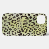 Coques Case-Mate iPhone Peau de léopard en vert citron vert lime (Verso (horizontal))