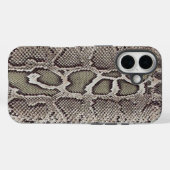 Coques Case-Mate iPhone Peau de serpent de faux boa constricteur (Verso (horizontal))