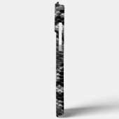 Coques Case-Mate iPhone Peau de serpent noir et blanc (Verso / Gauche)