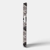 Coques Case-Mate iPhone Peau de serpent noir et gris (Verso / Droite)