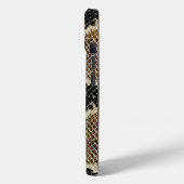 Coques Case-Mate iPhone peau de serpent poster de animal noir brun (Verso / Gauche)