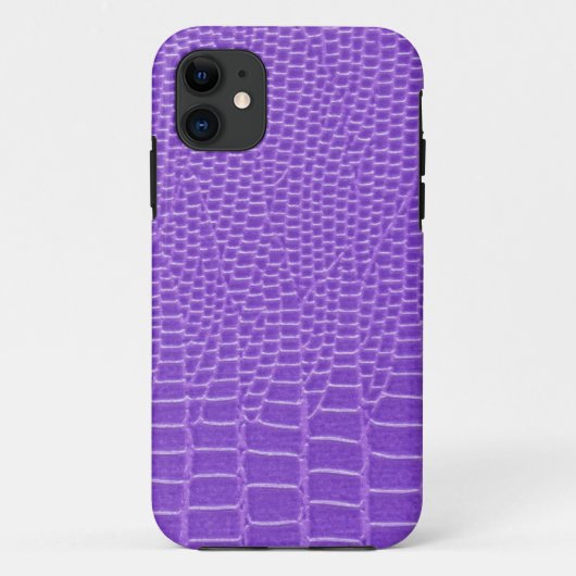Coques Case-Mate iPhone Peau de serpent pourpre violette (Dos)