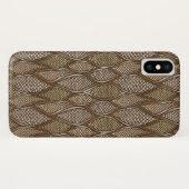 Coques Case-Mate iPhone Peau de serpent stylisée (Dos (Horizontal))